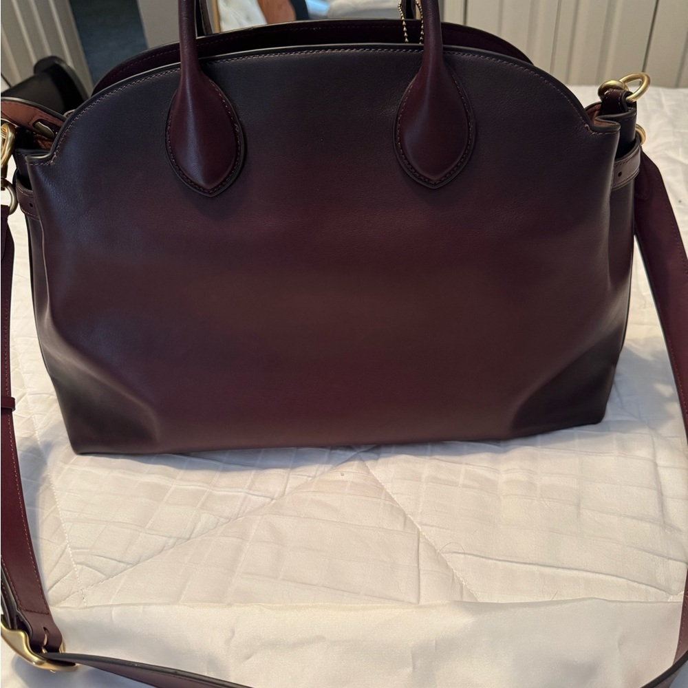 Coach Empire Carryall Bag 40 in Brass Merlot - Picture 6 of 7